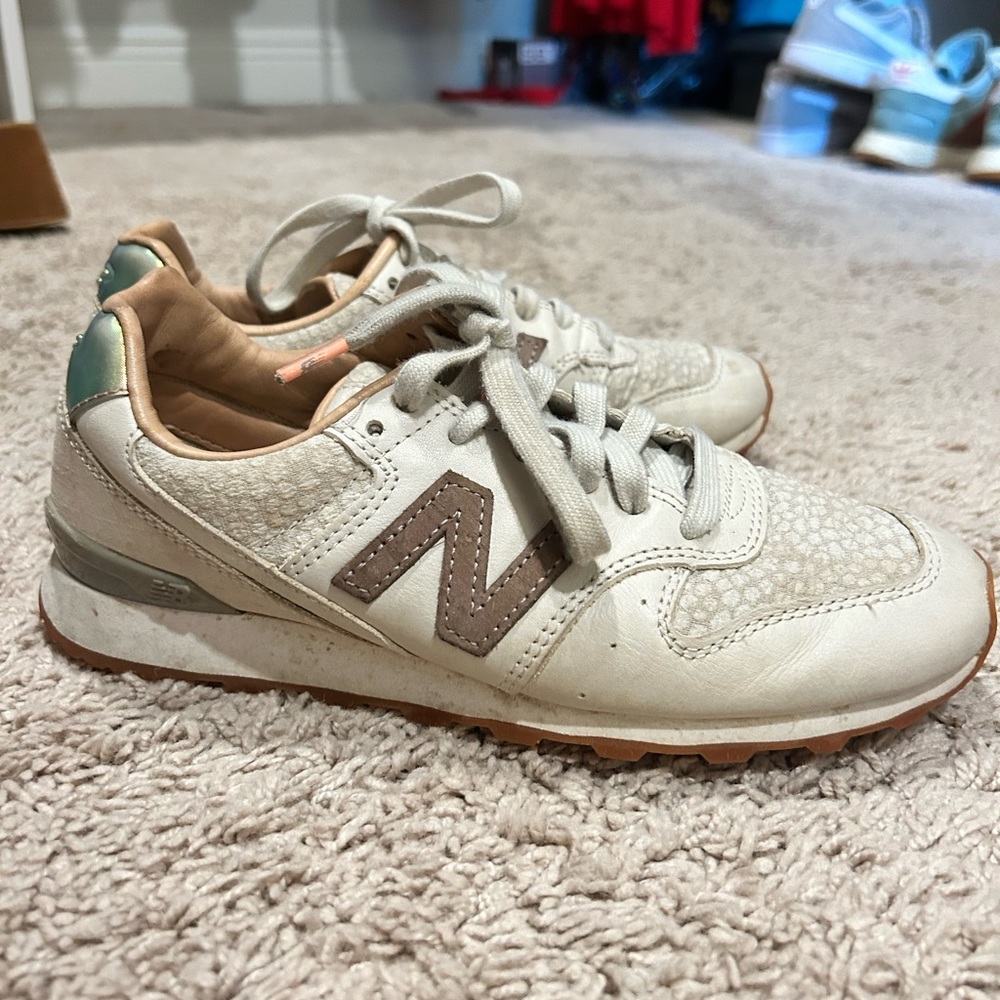 New Balance Greige Sneakers Size 7.